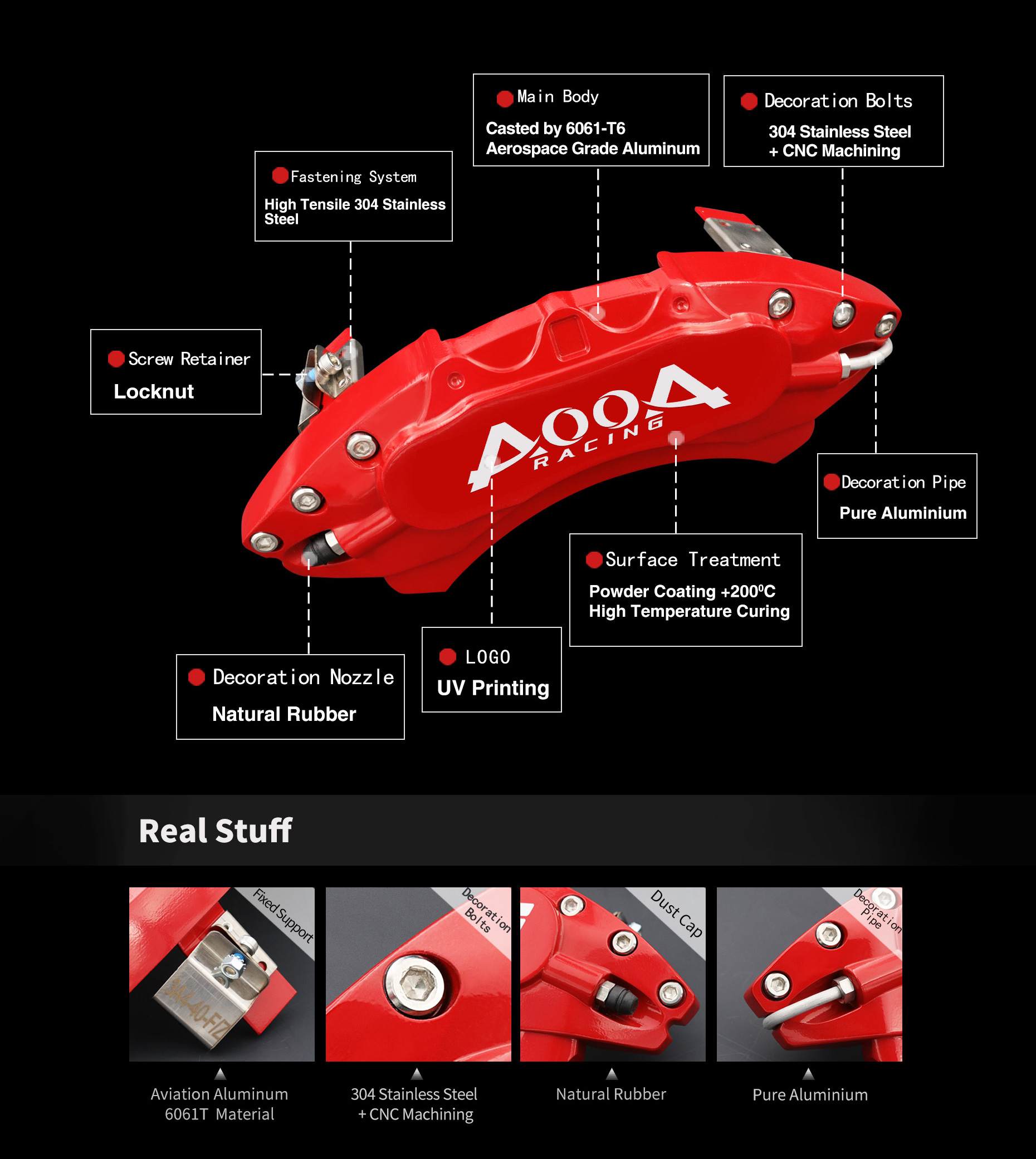 AOOA RACING CALIPER COVER